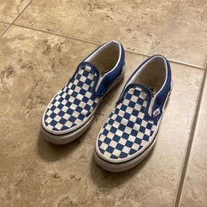 Slip on checkered vans